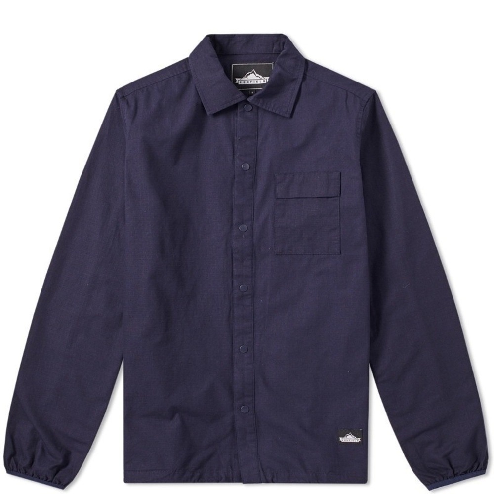 Penfield Men's Navy Blue Cotton Shirt Snap Button Size Medium Hiking Outdoor